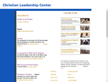 Tablet Screenshot of christianleadershipcenter.org